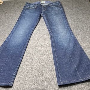 Paige Low Rise Laurel Canyon Boot Cut Jeans Size 31